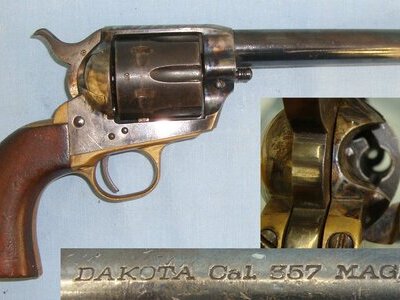 Armi Jager Dakota Colt Single Action Army Ejectorless Peacemaker .357 Magnum Calibre Revolver With Open Cylinders That Will Accept Inert Rounds. D 5982 None Revolver