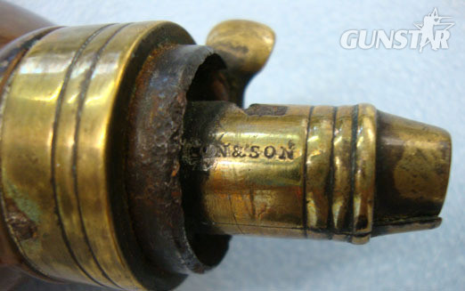  John Dickson & Son Victorian 19th Century Copper and Brass 'Foliage' Powder Flask  Antique & Militaria