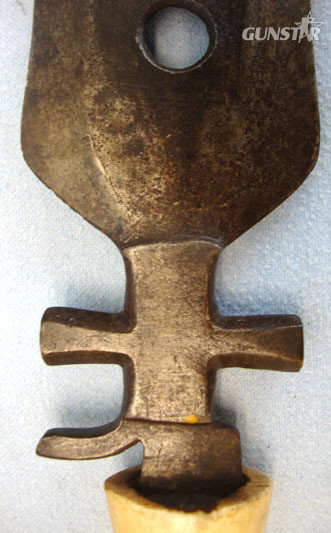  Large Ceremonial Knife / Axe of the Mangbetu Tribe of Central Africa with Ivory  Other Blade