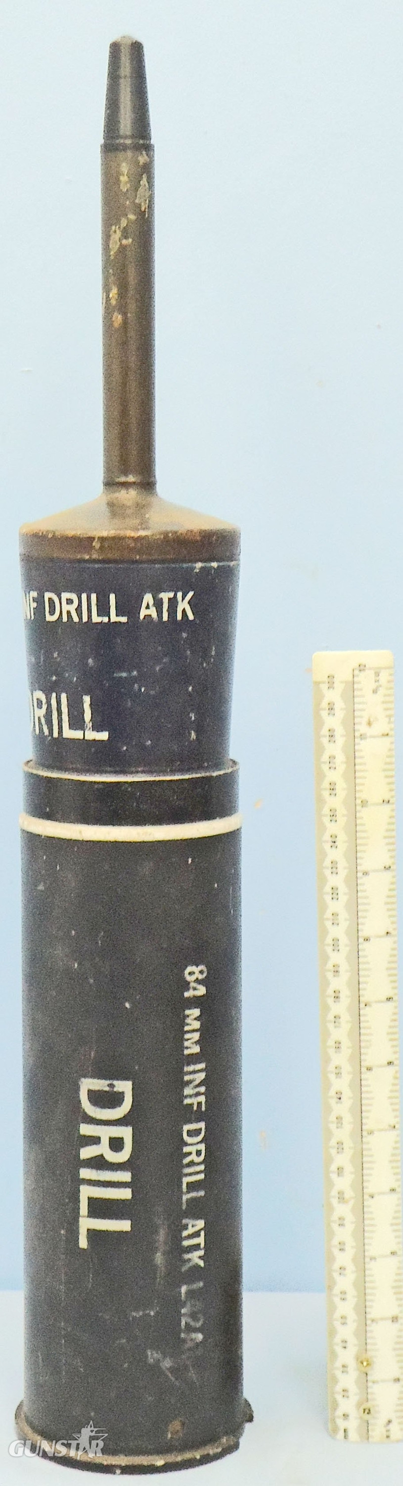 Carl Gustaf INERT DEACTIVATED. Unfired, British, L50A1 DRILL Carl Gustaf 84mm Anti-Tank Round. Sn - 22426:66  Other Ammunition in 