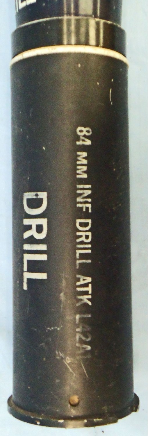 Carl Gustaf INERT DEACTIVATED. Unfired, British, L50A1 DRILL Carl Gustaf 84mm Anti-Tank Round. Sn - 22426:66  Other Ammunition - {CATEGORY} in 
