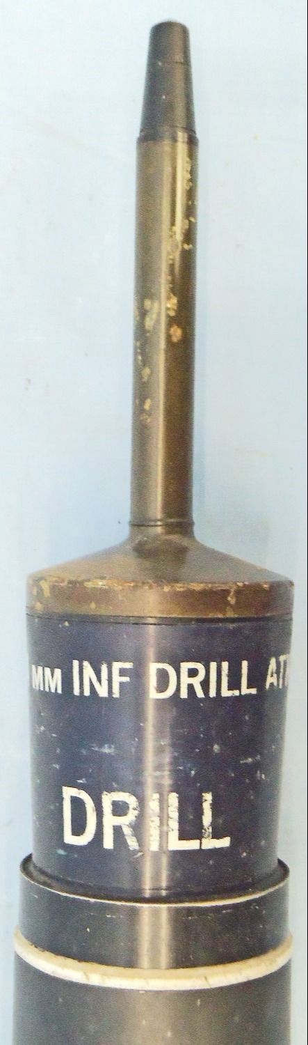 Carl Gustaf INERT DEACTIVATED. Unfired, British, L50A1 DRILL Carl Gustaf 84mm Anti-Tank Round. Sn - 22426:66  Other Ammunition - {CATEGORY}