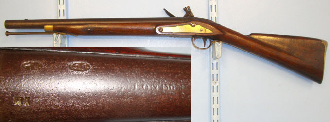H. W. Mortimer & Son Flintlock Cavalry Carbine, Officer’s Private Purchase By Mortimer London, Regime Muzzleloader .75 Cal Muzzleloader Rifle