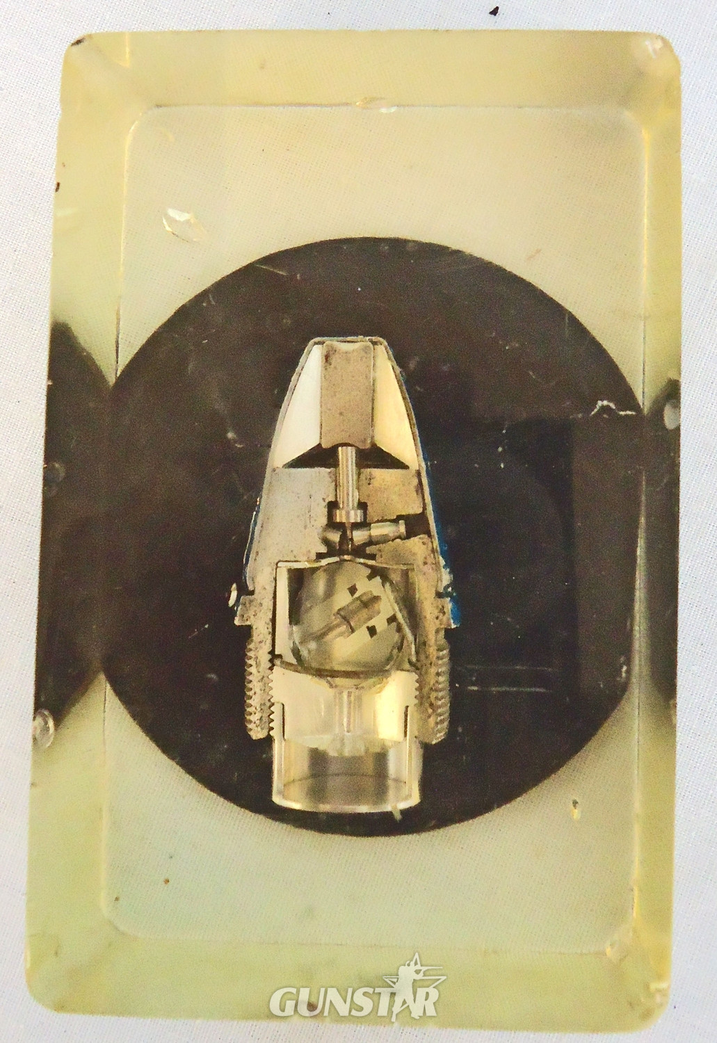  INERT DEACTIVATED. British, 30mm Aden (30x110B) Aircraft Cannon High Explosive Round Half Sectioned Nose Impact Fuze. - O 1975 INERT DEACTIVATED. British, 30mm Aden (30x110B) Aircraft Cannon High Explosive Round Half Sectioned Nose Impact Fuze. - O 1975  Other Ammunition