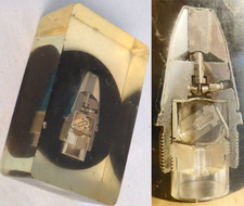 INERT DEACTIVATED. British, 30mm Aden (30x110B) Aircraft Cannon High Explosive Round Half Sectioned Nose Impact Fuze. - O 1975 INERT DEACTIVATED. British, 30mm Aden (30x110B) Aircraft Cannon High Explosive Round Half Sectioned Nose Impact Fuze. - O 1975  Other