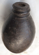 INERT DEACTIVATED. This is a Dutch Eihandgranaat No. 1, egg grenade number 1, was a cast iron hand grenade that was developed in the 1930s and was the standard defensive hand grenade used by the Dutch army at the start of WW2 and was made by the AI (Artil INERT DEACTIVATED. This is a Dutch Eihandgranaat No. 1, egg grenade number 1, was a cast iron hand grenade that was developed in the 1930s and was the standard defensive hand grenade used by the Dutch army at the start of WW2 and was made by the AI (Artil  Other