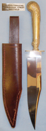 J.E.Middleton & Sons Spear Point Dagger with Leather Scabbard. ED 2673. Knive