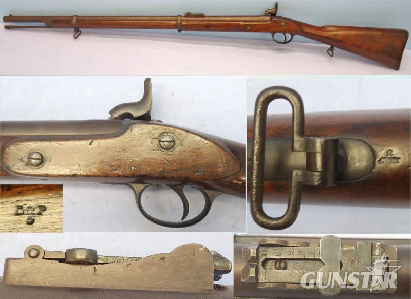 Victorian, British, 1862 Dated, TOWER Pattern 1861, .577 Calibre 2 Band Sergeants 5 Groove Short Rifle Enfield Rifle.**MINT BORE**. - A 1008 Victorian, British, 1862 Dated, TOWER Pattern 1861, .577 Calibre 2 Band Sergeants 5 Groove Short Rifle Enfield Rifle.**MINT BORE**. - A 1008 Single Shot Various Rifle