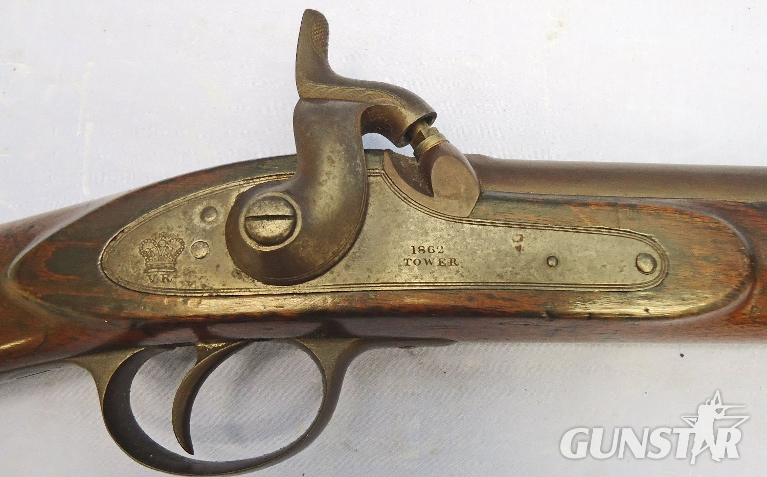 {CATEGORY} - Victorian, British, 1862 Dated, TOWER Pattern 1861, .577 Calibre 2 Band Sergeants 5 Groove Short Rifle Enfield Rifle.**MINT BORE**. - A 1008 Victorian, British, 1862 Dated, TOWER Pattern 1861, .577 Calibre 2 Band Sergeants 5 Groove Short Rifle Enfield Rifle.**MINT BORE**. - A 1008 Single Shot Various Rifle in 
