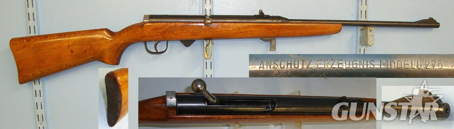 1950’s – C1970’s West German Anschutz Model 275 Bolt Action Fairground Gallery 4.4mm Nr.9 Calibre (BB) Ball Bearing Repeating Air Rifle With 12 Shot Removable Magazine. Sn 23606 air rifle BB in 