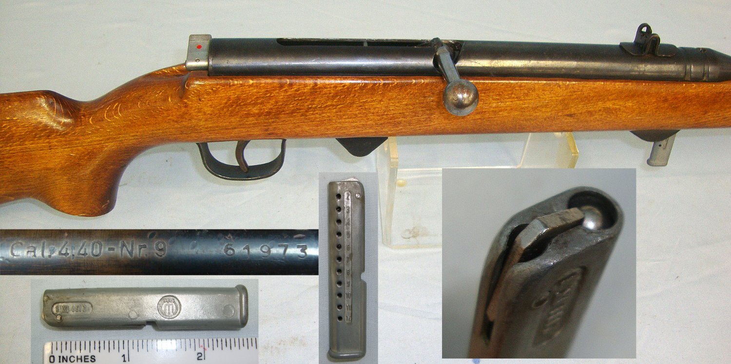 1950’s – C1970’s West German Anschutz Model 275 Bolt Action Fairground Gallery 4.4mm Nr.9 Calibre (BB) Ball Bearing Repeating Air Rifle With 12 Shot Removable Magazine. Sn 23606 air rifle BB