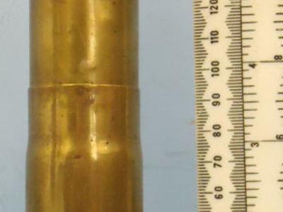 DEACTIVATED INERT. Rare 1909 Dated French 37mm (37 x 94R) Pom Pom Canister Round DEACTIVATED INERT. Rare 1909 Dated French 37mm (37 x 94R) Pom Pom Canister Round