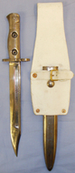 Very Scarce* L1A1 Bayonet and Scabbard Converted to L1A3 Specification. 20114. Bayonet