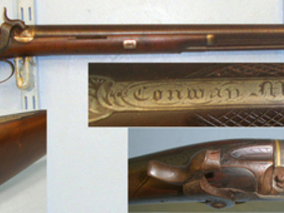 Conway Hunting Shotgun With Damascus Steel Barrel. Sn 20859 Muzzleloader 10 Bore/gauge