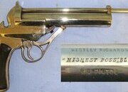 RARE*MINT*FACTORY NICKEL PLATED*British Westley Richards & Co Ltd 2nd Variant Large Frame ‘Highest Possible’ .177 Calibre Air Pistol. Sn 23732 air pistol .177