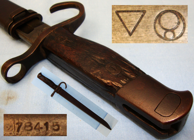 Very Uncommon* Japanese ‘Arisaki Type 30’ Bayonet and Scabbard. BAYO 6267 Bayonet
