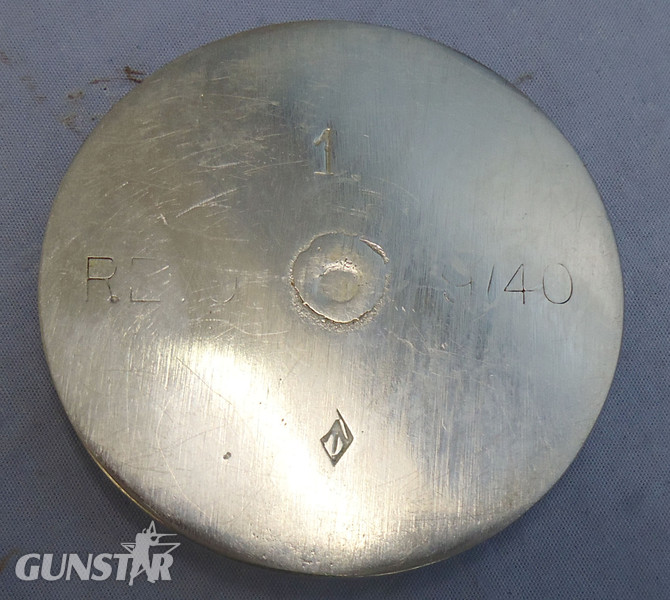 {CATEGORY} - INERT DEACTIVATED. 1940 Dated, Mills No 36M MK1, Factory Cutaway, Chrome Plated, Hand Grenade & Rifle Grenade Gas Check By A.Kindrick & Sons. - O 1942 INERT DEACTIVATED. 1940 Dated, Mills No 36M MK1, Factory Cutaway, Chrome Plated, Hand Grenade & Rifle Grenade Gas Check By A.Kindrick & Sons. - O 1942  Other Ammunition