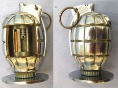 INERT DEACTIVATED. 1940 Dated, Mills No 36M MK1, Factory Cutaway, Chrome Plated, Hand Grenade & Rifle Grenade Gas Check By A.Kindrick & Sons. - O 1942 INERT DEACTIVATED. 1940 Dated, Mills No 36M MK1, Factory Cutaway, Chrome Plated, Hand Grenade & Rifle Grenade Gas Check By A.Kindrick & Sons. - O 1942  Other