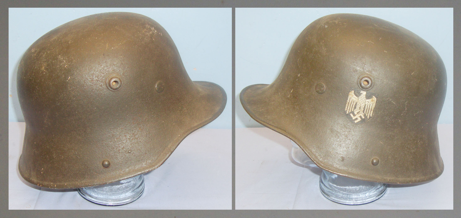 WW1 & Nazi German SA Troops, M 16 Steel Combat Helmet With Early Single Wehrmacht Decal. Sn 7669. WW1 & Nazi German SA Troops, M 16 Steel Combat Helmet With Early Single Wehrmacht Decal. Sn 7669. Antique & Militaria