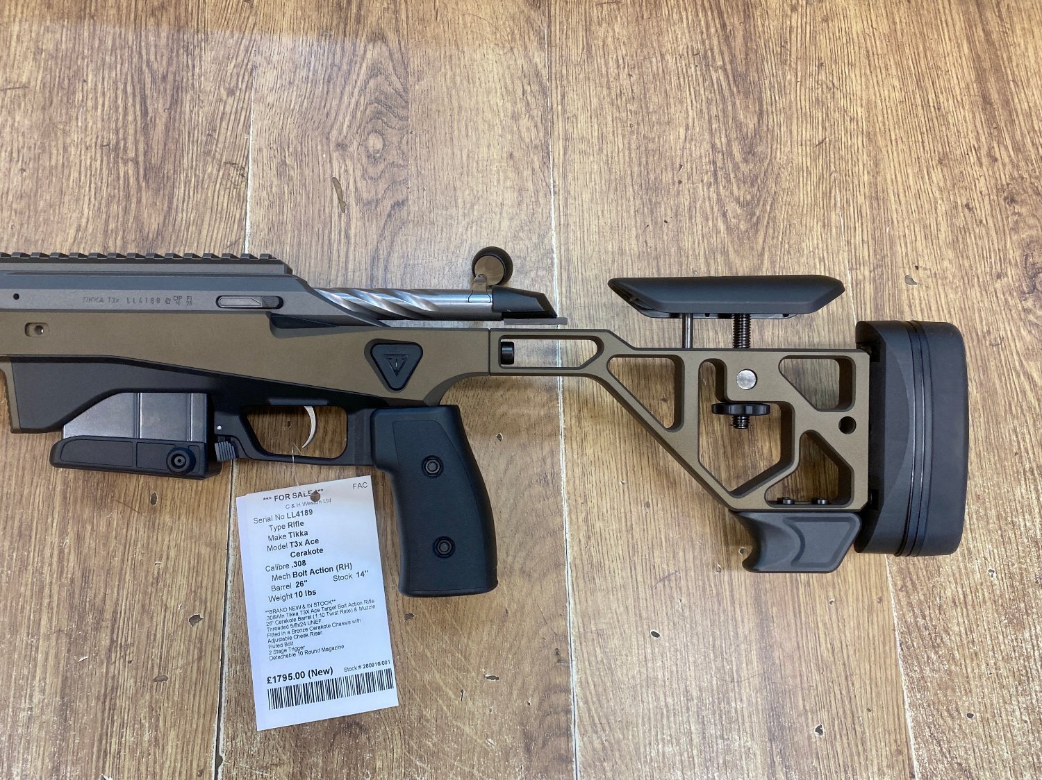 {CATEGORY} - Tikka T3X Ace Target Bolt Action .308 Winchester Rifle