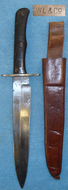 An Officers WWI ‘W.L. & Co – Private Purchase ‘Shikar Knife’ and Leather Sheath. Bayonet