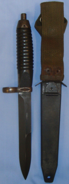  *German ‘G3’ Bayonet and Scabbard. BAYO 738. Bayonet