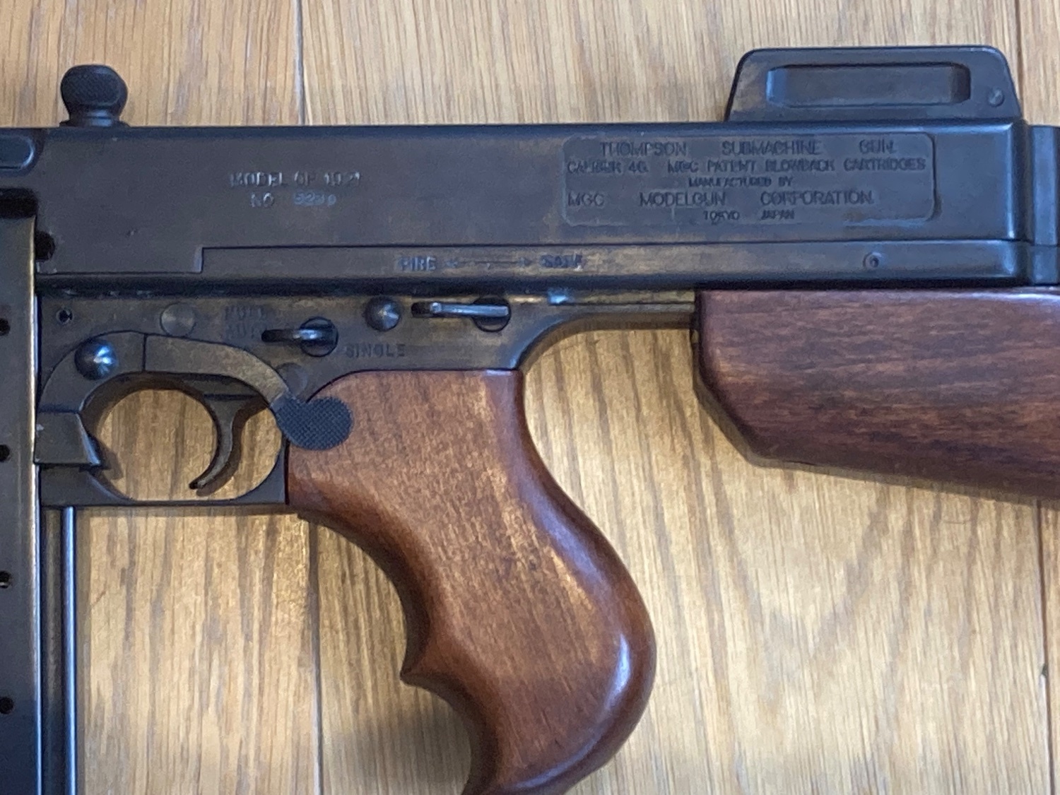 {CATEGORY} - Model Gun Corporation Thompson 1928 PFC Model Gun - Blank Firing in 