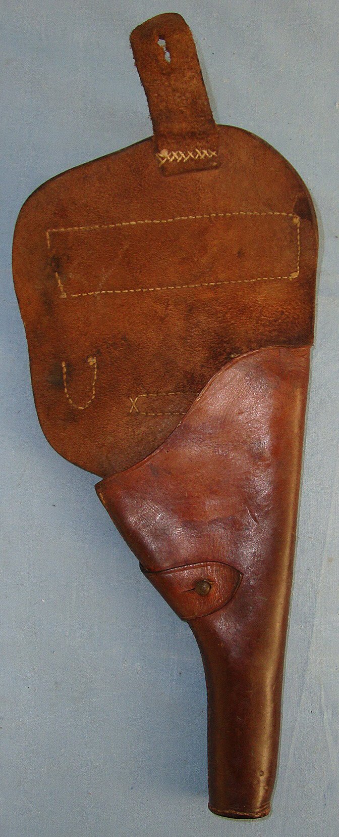 WW1 Era Brown Leather Holster For Swiss Luger Model 1900/ 1906 7.65mm Calibre Semi Automatic  Grip Safety Pistols. Sn 23373 Care & Storage