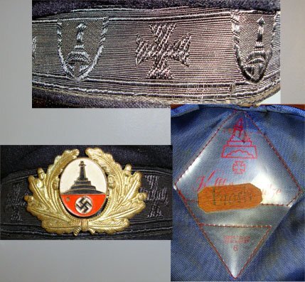 WW2 Era Nazi German Alte Kameraden (Old Comrades) Dark Blue Cloth Visored Cap With Manufacturer’s Label & Enamel & Gilt Cap Badge. Sn 15793:49 WW2 Era Nazi German Alte Kameraden (Old Comrades) Dark Blue Cloth Visored Cap With Manufacturer’s Label & Enamel & Gilt Cap Badge. Sn 15793:49 Antique & Militaria