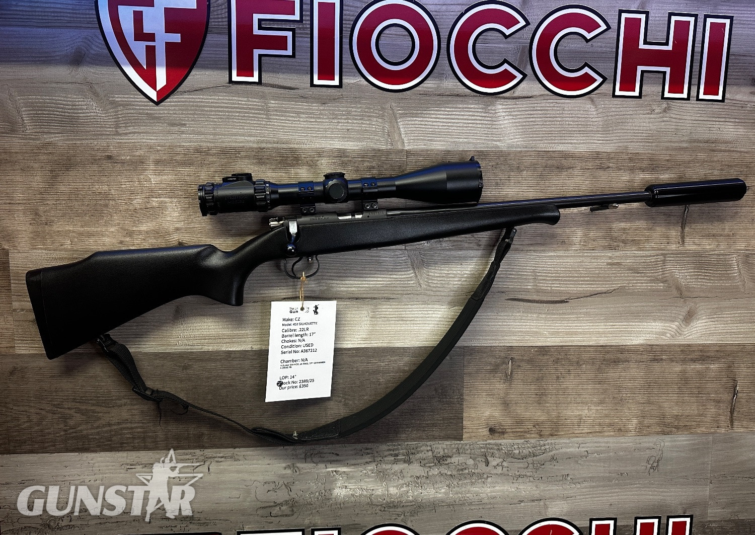 CZ 452 Silhouette Bolt Action .22 Long Rifle (.22 LR) Rifle in 