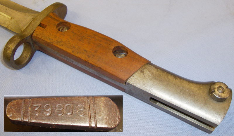 Belgian ‘F.N. Model 1949 Bayonet and Scabbard. BAYO 565. Bayonet