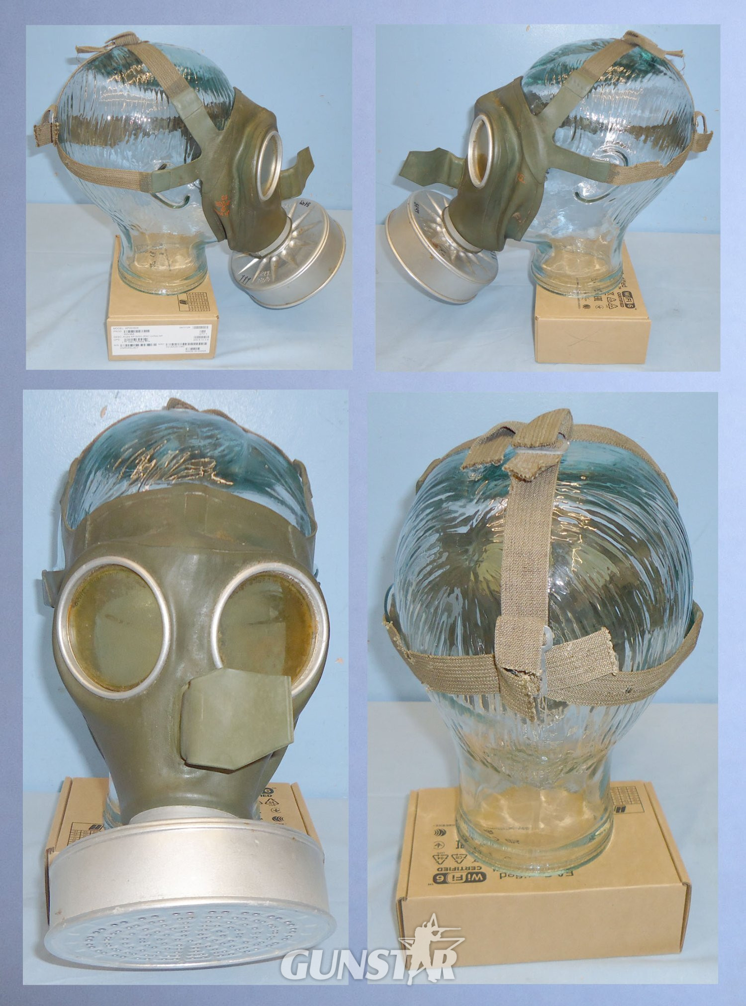 Original Boxed WWII German DM 37 Volksgasmaske ‘Peoples Gas Mask’ with Original Instruction Book. 22441:27. Original Boxed WWII German DM 37 Volksgasmaske ‘Peoples Gas Mask’ with Original Instruction Book. 22441:27.  Antique & Militaria