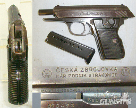 Cold War Czech Národní Bezpečnosti National Security Police (NB) Marked VZOR 70 (CZ70) 7.65mm calibre Semi Automatic Pistol **UK 2010 DEACTIVATION CERTIFICATED** None Semi Auto