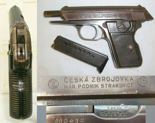 Cold War Czech Národní Bezpečnosti National Security Police (NB) Marked VZOR 70 (CZ70) 7.65mm calibre Semi Automatic Pistol **UK 2010 DEACTIVATION CERTIFICATED** None Semi Auto
