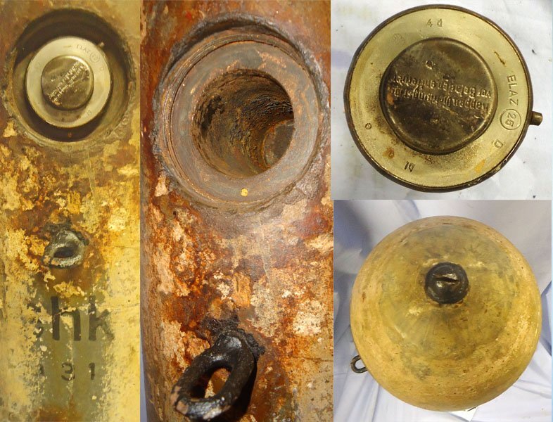  INERT DEACTIVATED. WW2, Rare, German, 50kg Concrete Practice Type 1 Bomb & Number 25 Electrical Time Fuze. Sn - 22426:68 INERT DEACTIVATED. WW2, Rare, German, 50kg Concrete Practice Type 1 Bomb & Number 25 Electrical Time Fuze. Sn - 22426:68  Other Ammunition