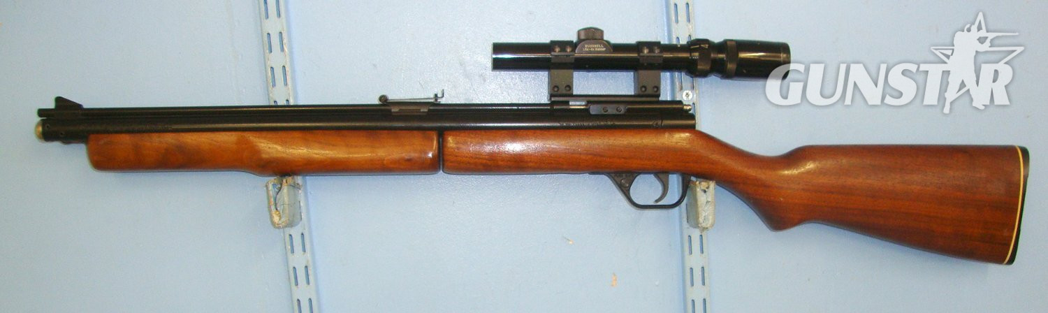  SCARCE IN THE UK**MINT**1990’s USA Benjamin Sheridan ‘C9A Series’ (Blue Streak) Bolt Action Loading, Pneumatic Pump Action .20 Calibre (5mm) Single Shot Air Rifle With Waterproof Bushnell 1.5x- 4x Banner Telescopic Sight. Sn 23453 air rifle .20