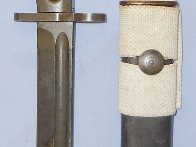 British ‘L1A3’ Bayonet, Scabbard & Frog BAYO 369. Bayonet