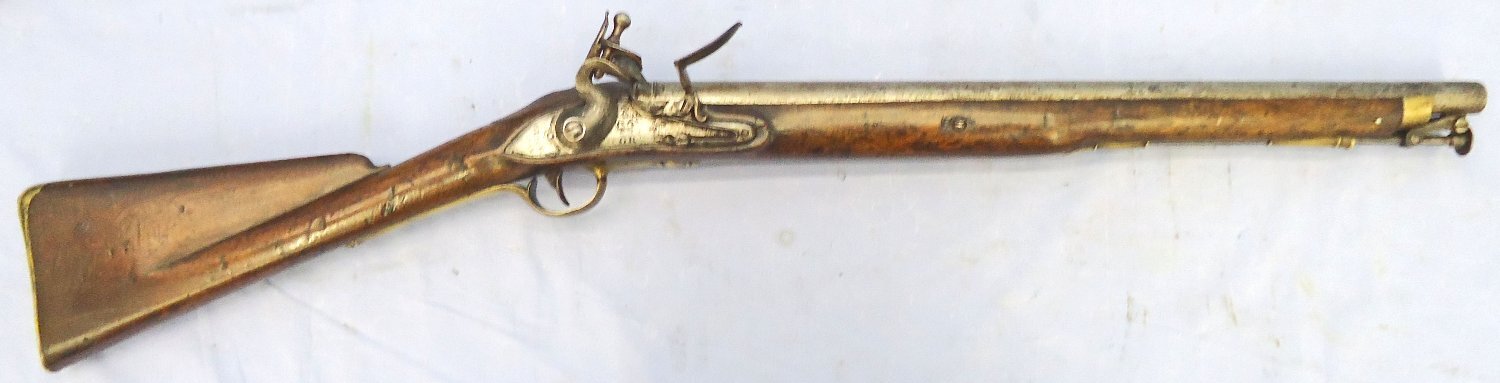 British, Flintlock, 1761 Dated, .65” Calibre Brown Bess Cavalry Carbine with 20“ Barrel Marked to the 2nd Dragoon Guards. - A 1007 British, Flintlock, 1761 Dated, .65” Calibre Brown Bess Cavalry Carbine with 20“ Barrel Marked to the 2nd Dragoon Guards. - A 1007 Muzzleloader None Rifle - {CATEGORY} in 