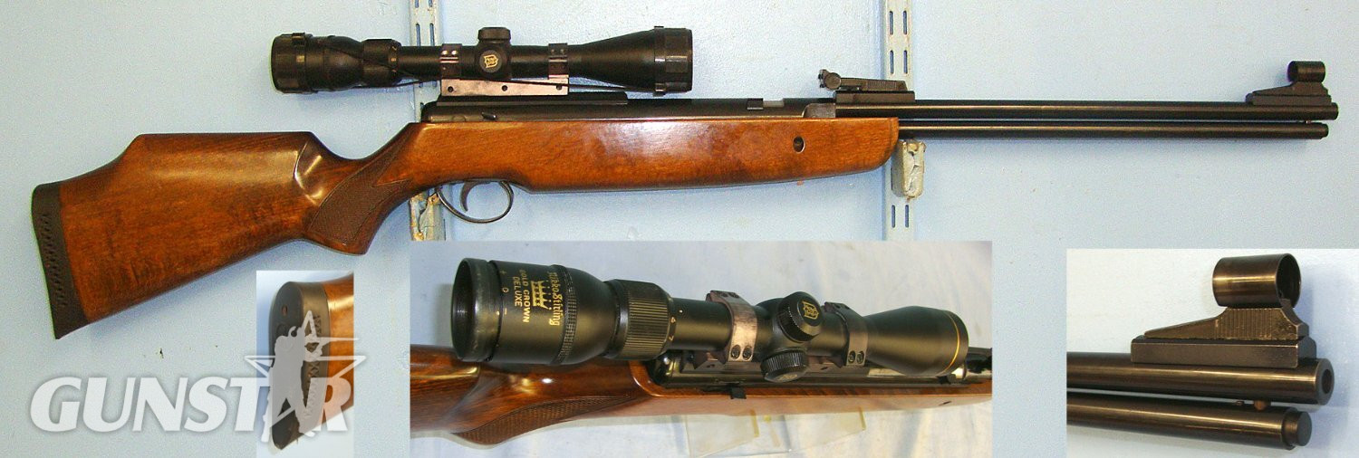 MINT**1990-2004 BSA Superstar Rotary Breech Loading Under Lever .177 Calibre Air Rifle With ‘PH’ Prefix Serial Number & Nikko Stirling 3-9x40 Magnification Wide Angle Waterproof Telescopic Sight With Lens Protector Covers. Sn 23540 air rifle .177 in 