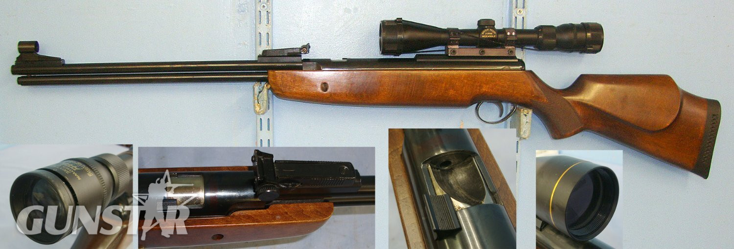  MINT**1990-2004 BSA Superstar Rotary Breech Loading Under Lever .177 Calibre Air Rifle With ‘PH’ Prefix Serial Number & Nikko Stirling 3-9x40 Magnification Wide Angle Waterproof Telescopic Sight With Lens Protector Covers. Sn 23540 air rifle .177