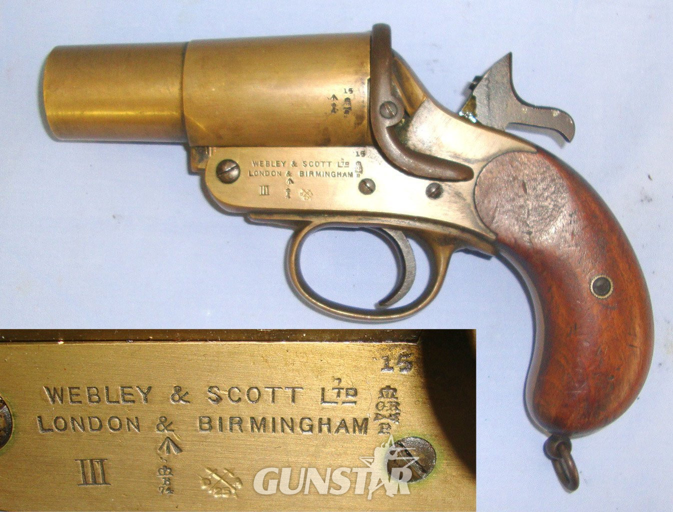Webley & Scott Signal Flare Pistol. D 5996  None  Rocket Launcher in 
