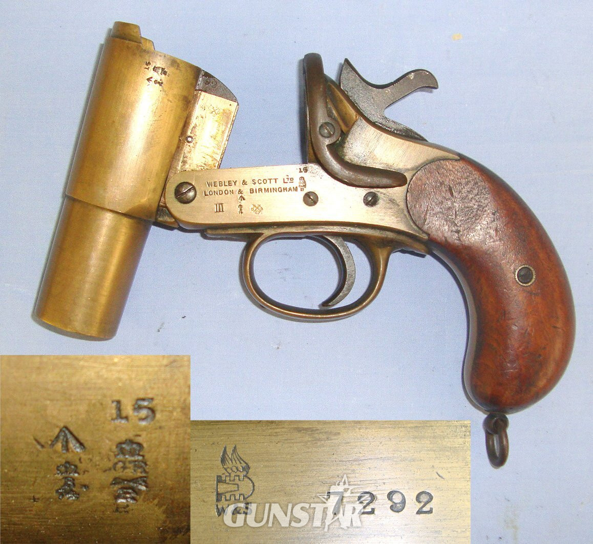 Webley & Scott Signal Flare Pistol. D 5996  None  Rocket Launcher