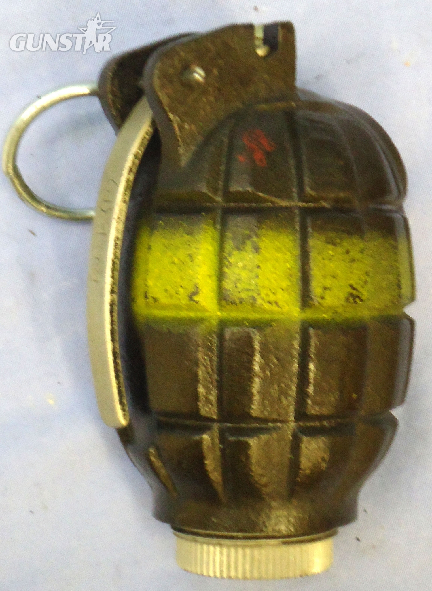 INERT DEACTIVATED. MINT, British, 1972 Dated, Last Production, Quarter Sectioned, Factory Display Dummy, Mills No 36M MK1, Hand Grenade by Royal Ordnance Factory, Patricroft. - O 2047 INERT DEACTIVATED. MINT, British, 1972 Dated, Last Production, Quarter Sectioned, Factory Display Dummy, Mills No 36M MK1, Hand Grenade by Royal Ordnance Factory, Patricroft. - O 2047  Other Ammunition - {CATEGORY}
