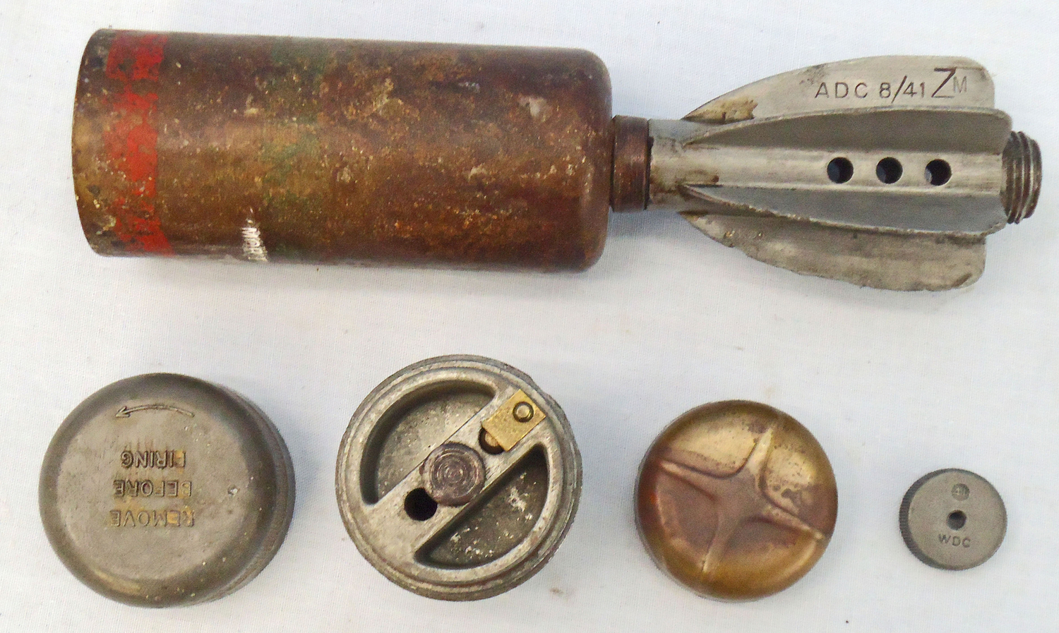 INERT DEACTIVATED. Unfired Original WW2 1941 Dated British 2 Inch High Explosive (H.E) Mortar. Sn - 20838 INERT DEACTIVATED. Unfired Original WW2 1941 Dated British 2 Inch High Explosive (H.E) Mortar. Sn - 20838  Other Ammunition - {CATEGORY}