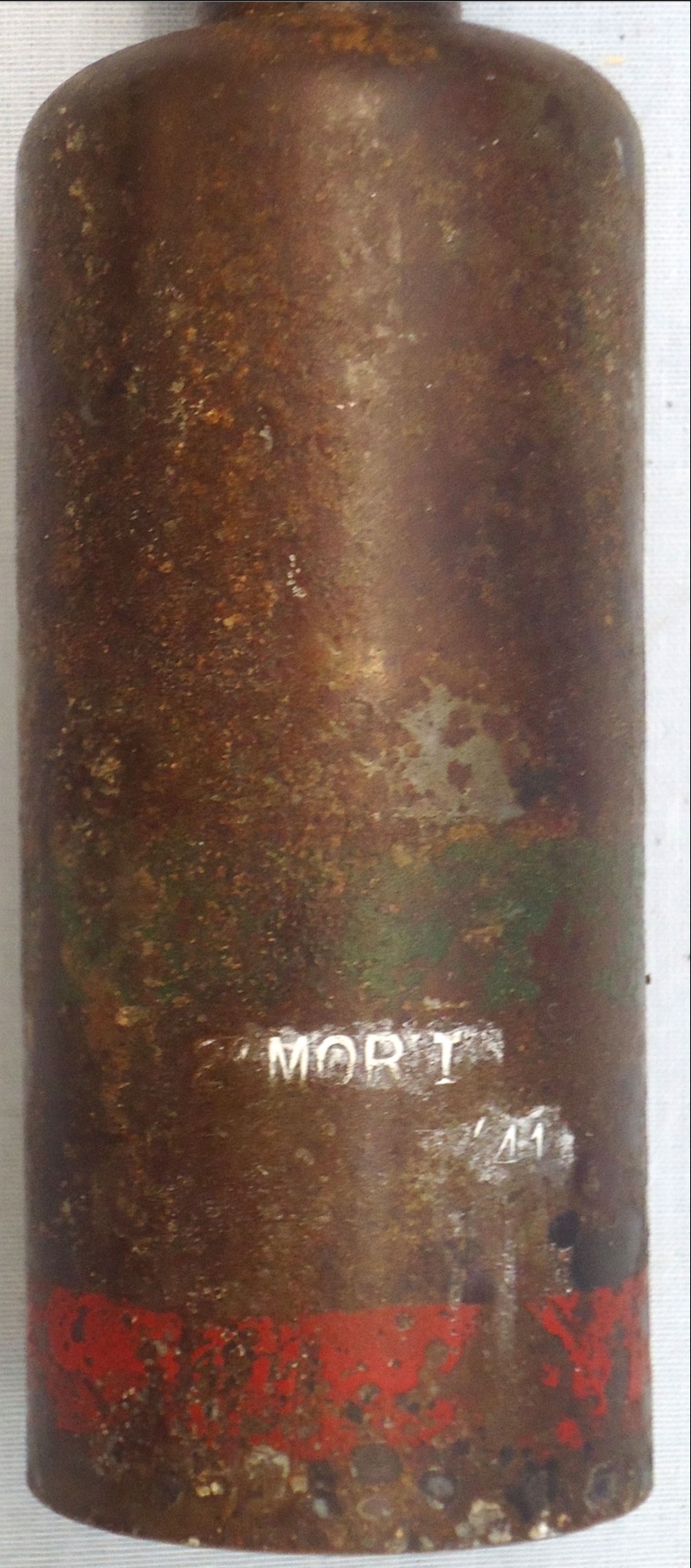 INERT DEACTIVATED. Unfired Original WW2 1941 Dated British 2 Inch High Explosive (H.E) Mortar. Sn - 20838 INERT DEACTIVATED. Unfired Original WW2 1941 Dated British 2 Inch High Explosive (H.E) Mortar. Sn - 20838  Other Ammunition 
