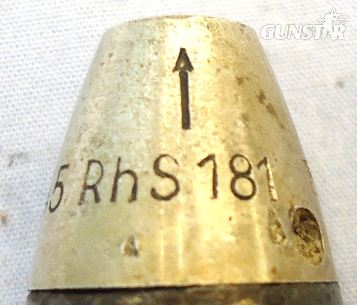 {CATEGORY} - INERT DEACTIVATED. Unfired, WW2 1938 Dated German 20 mm Flak 38 Soluthern (20x138B) HE Practice (High Explosive Practice) Round, O 2405 INERT DEACTIVATED. Unfired, WW2 1938 Dated German 20 mm Flak 38 Soluthern (20x138B) HE Practice (High Explosive Practice) Round, O 2405 Various Other Ammunition in 