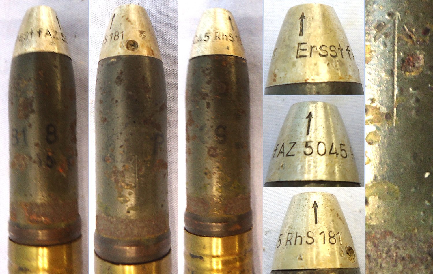  INERT DEACTIVATED. Unfired, WW2 1938 Dated German 20 mm Flak 38 Soluthern (20x138B) HE Practice (High Explosive Practice) Round, O 2405 INERT DEACTIVATED. Unfired, WW2 1938 Dated German 20 mm Flak 38 Soluthern (20x138B) HE Practice (High Explosive Practice) Round, O 2405 Various Other Ammunition