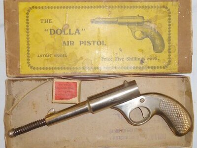 Dolla Boxed* C1933 ‘Dolla’ Spring Pistol. 21493. None