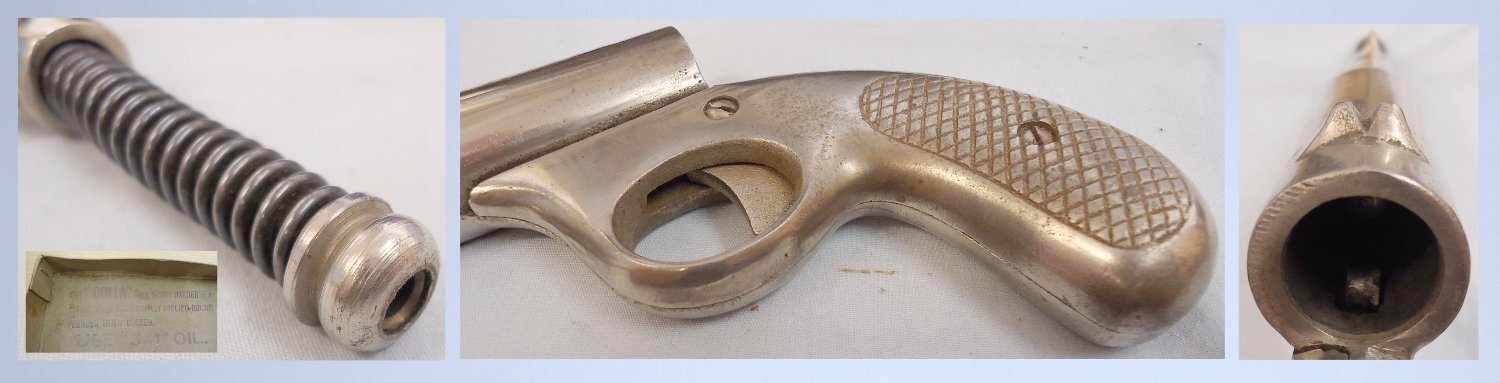  Dolla Boxed* C1933 ‘Dolla’ Spring Pistol. 21493. None