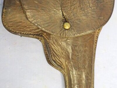 British WWI Period Leather Holster for the Webley .32/.38 Semi Auto Pistol. - L 504 British WWI Period Leather Holster for the Webley .32/.38 Semi Auto Pistol. - L 504 Antique & Militaria